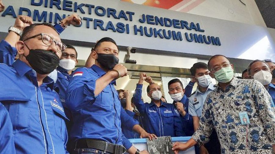 AHY Datangi Kemenkumham Serahkan Berkas Pelanggaran KLB Deli Serdang