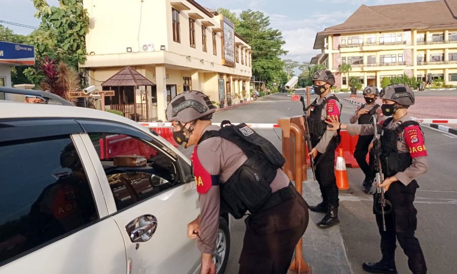 Antisipasi Ancaman Teroris, Polda Banten Perketat Pengamanan Mapolda Banten