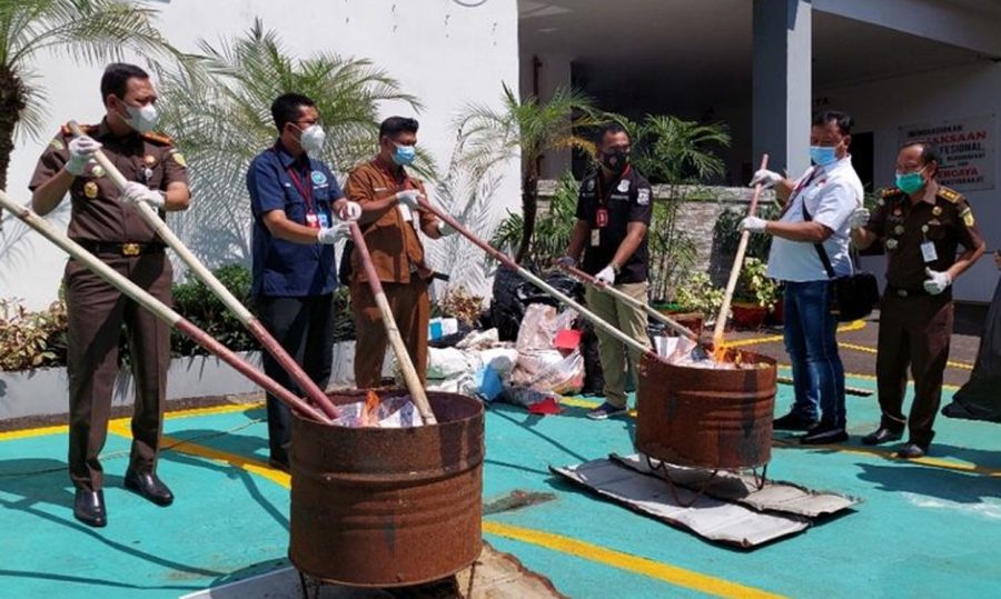 Kejaksaan Negeri Tangerang Musnahkan Barang Bukti Narkotika dari 183 Perkara
