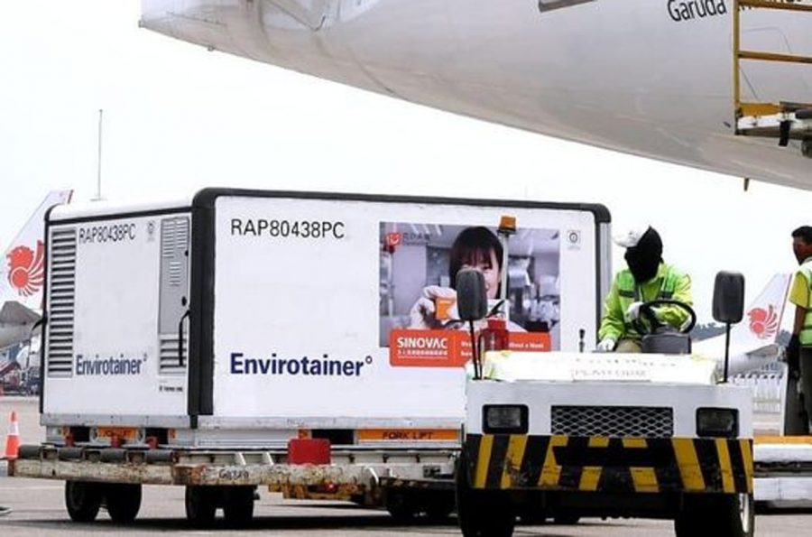 Enam Juta Dosis Bahan Baku Vaksin Covid-19 Sinovac Tiba di Indonesia