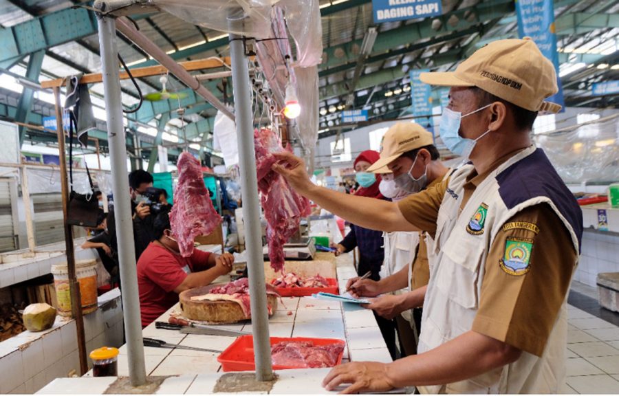 Jelang Hari Raya, Dinas PerindagkopUKM Kota Tangerang Gelar Sidak Pasar Tradisional dan Toko Modern