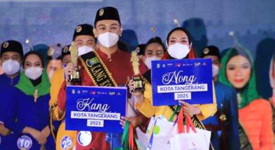 Rizky Ramadhan dan Alessandra Desyaumi Juarai Pemilihan Kang Nong Kota Tangerang 2021