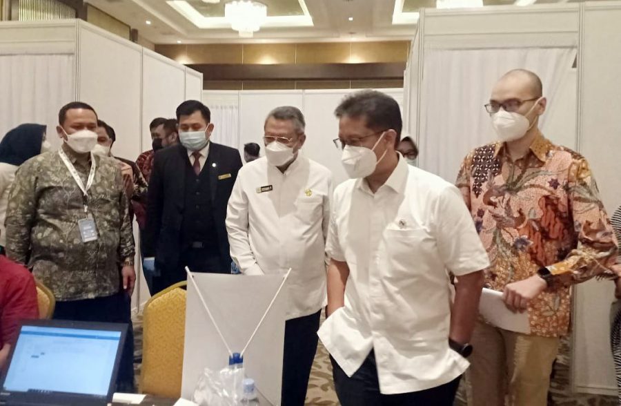 Menteri Kesehatan Membuka Peresmian Sentra Vaksinasi COVID-19 Traveloka Tangsel