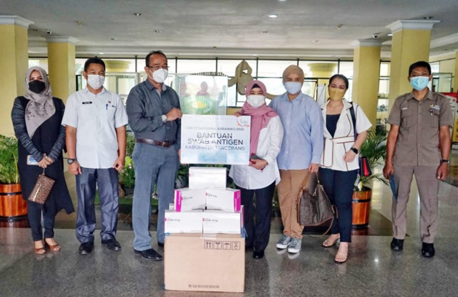 Pemkab Tangerang Terima Bantuan CSR 500 Unit Alat Swab Antigen
