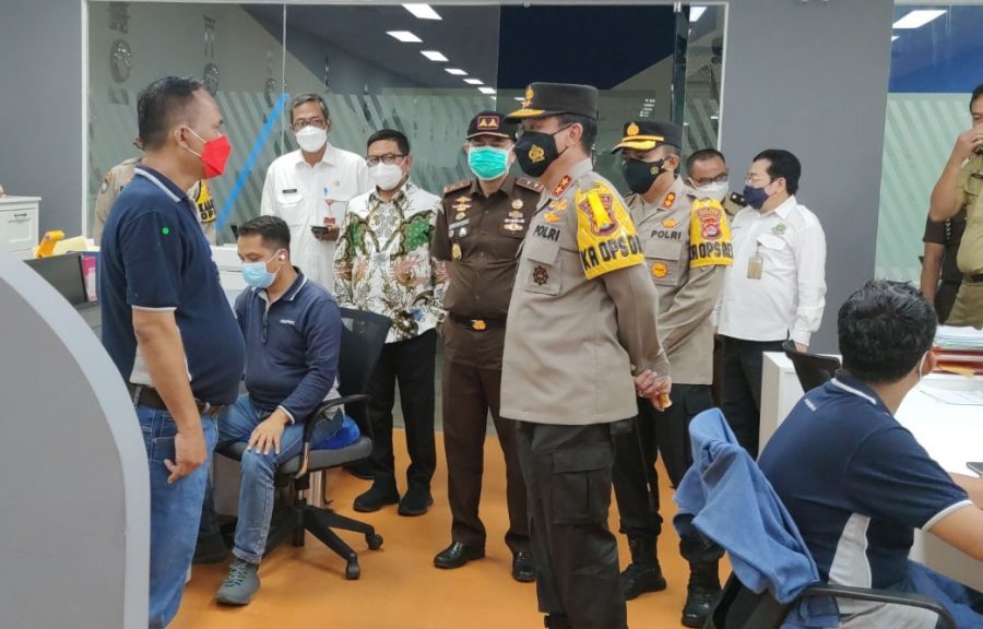 Penerapan PPKM Darurat, Polda Banten Lakukan Sidak ke PT.Polyplex
