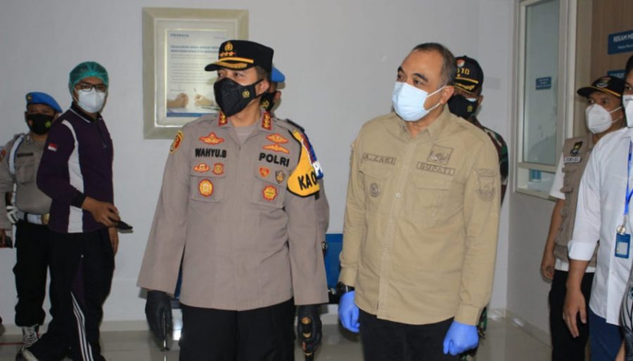 Pasar Kemis Zona Merah, Bupati Zaki Tinjau Vaksinasi di RS Primaya