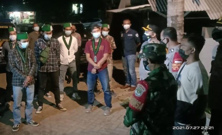 Polresta Tangerang Ajak Anggota HMI ke TPU Khusus Covid-19 dan ke RSUD Balaraja