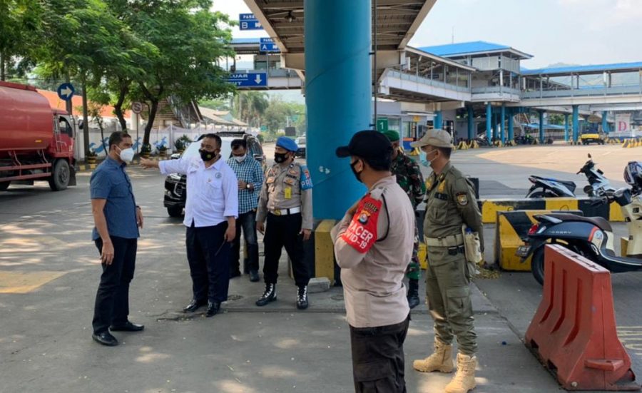 Dirresnarkoba Polda Banten Monitoring Penerapan PPKM Darurat di Cilegon