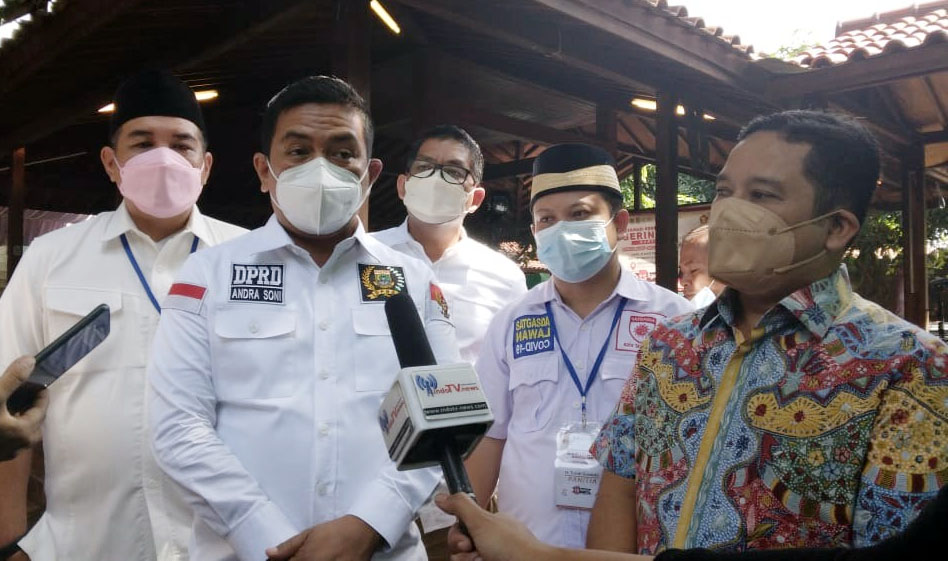 Percepat Upaya Herd Immunity, Partai Gerindra Kota Tangerang Gelar Vaksinasi Massal di Pendopo