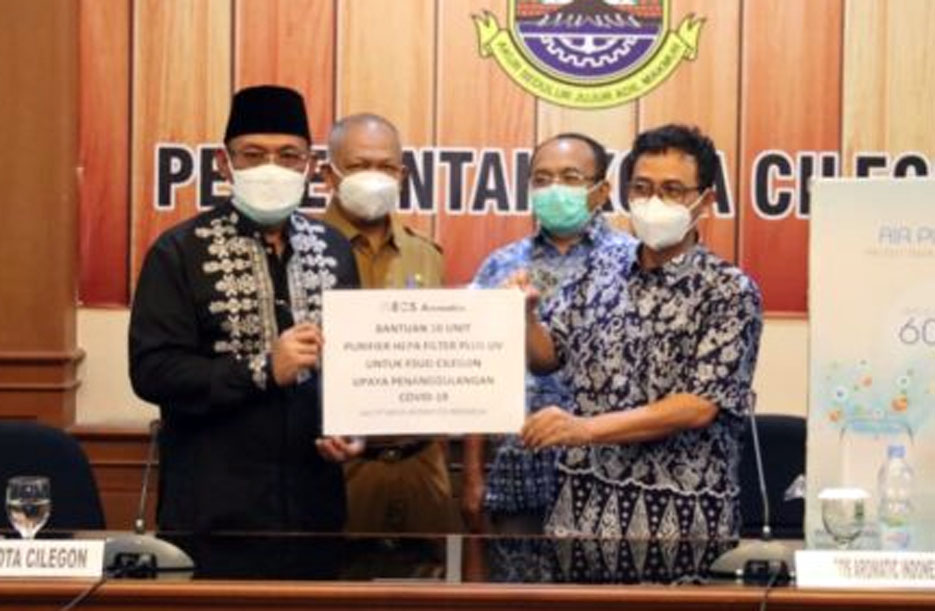 Pemkot Cilegon Terima Bantuan Alat Penyaring Udara dari PT INEOS Aromatic Indonesia