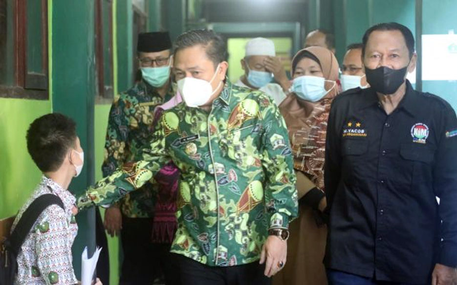 Pemkot Serang Monitoring Vaksinasi Bagi Pelajar di MTs Negeri 1