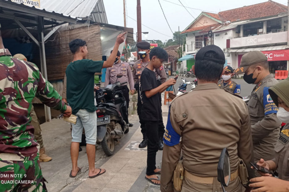 Polres Lebak Gelar Operasi Yustisi Selama PPKM