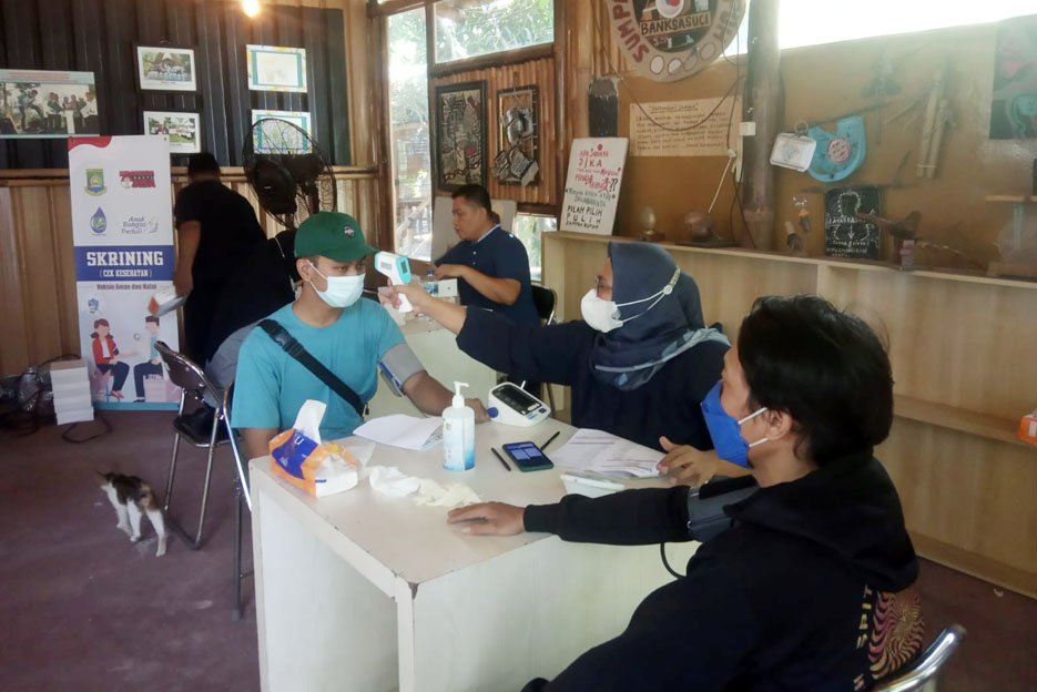 Dengan Suasana Alam, Banksasuci Gelar Vaksinasi Dosis Kedua