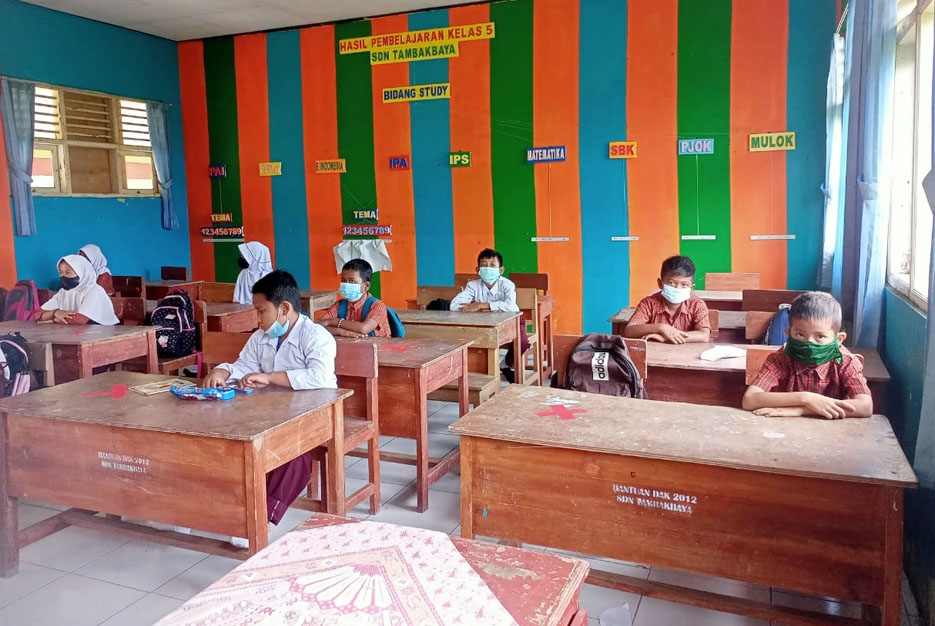 893 SD dan SMP di Kabupaten Serang Melaksanakan PTM Dengan Siswa/i Terbatas
