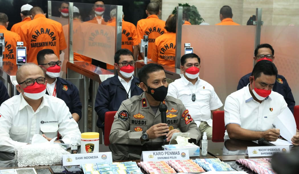 Bareskrim Tangkap 20 Tersangka dari Empat Jaringan Pengedar Uang Palsu