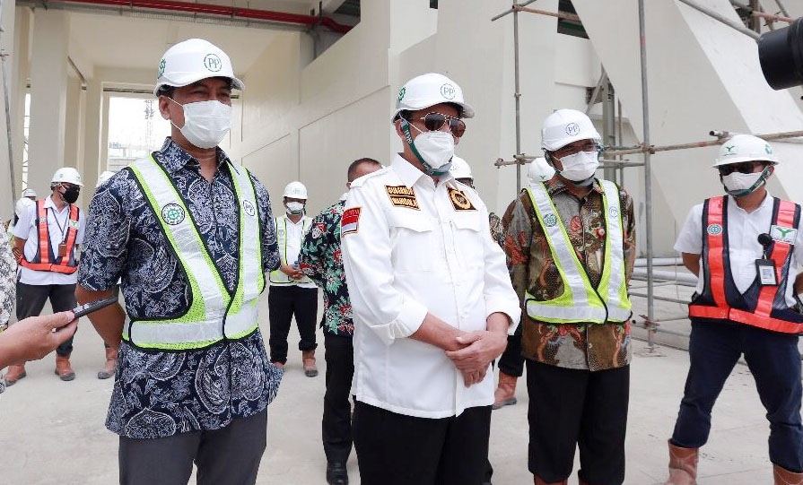 Gubernur Bersama Tim Korsup KPK Tinjau Pembangunan Banten International Stadium