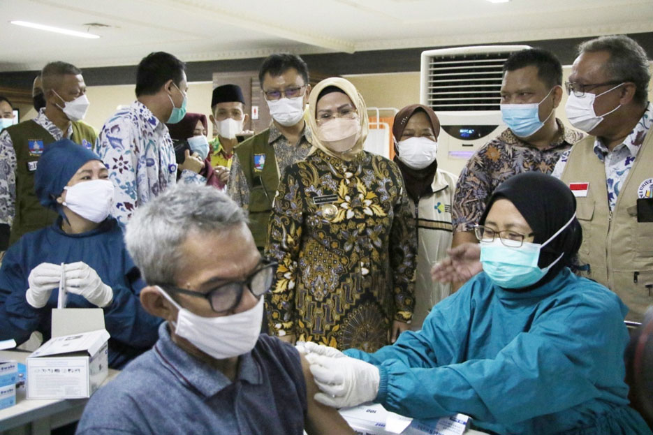 728.395 Warga Kabupaten Serang Sudah Lakukan Vaksinasi Covid-19