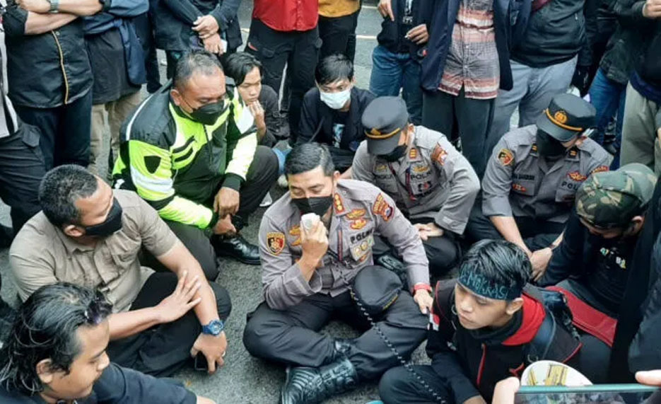 Mahasiswa UMT Gelar Aksi Minta Kapolresta Mundur Dari Jabatannya