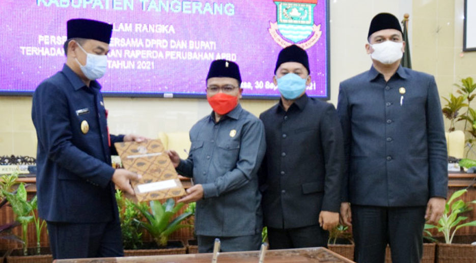 DPRD Kabupaten Tangerang Gelar Rapat Paripurna Persetujuan Bersama Raperda Perubahan APBD 2021