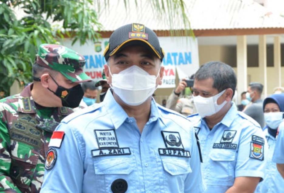 Bupati Zaki Tekankan Para Camat Agar Fokus Kejar Target Vaksinasi Covid-19