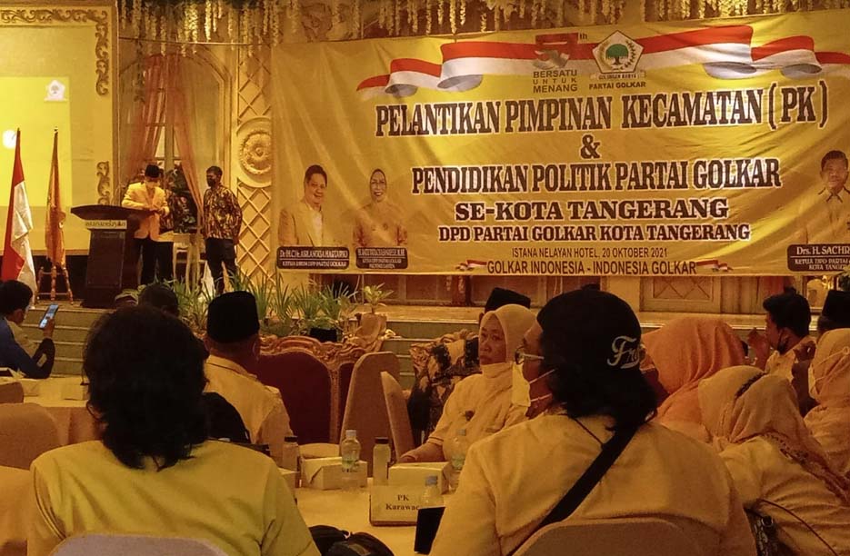 DPD Golkar Lantik PK, Sachrudin: Optimis Raih Kemenangan Pemilu 2024