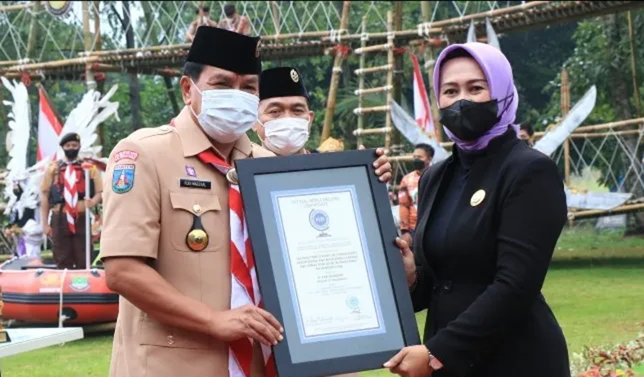 Kwarcab Kabupaten Tangerang Pecahkan Rekor ‘Scout Orienteering and Navigation’