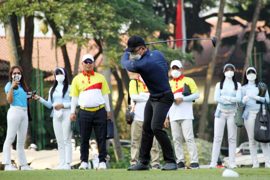 Andika Buka Turnamen ‘Banten Golf Open Tournament 2021’ di Imperial Klub Golf Karawaci