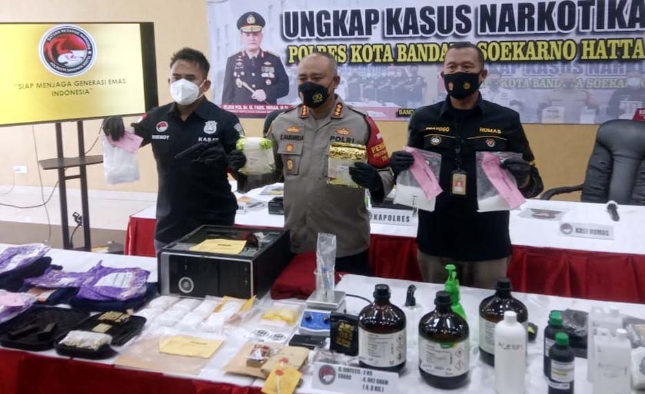 Polres Bandara Soetta Ungkap Penangkapan Pengiriman 2Kg Sabu Jaringan Malaysia