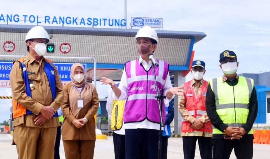 Presiden Jokowi Resmikan Jalan Tol Serang-Rangkasbitung