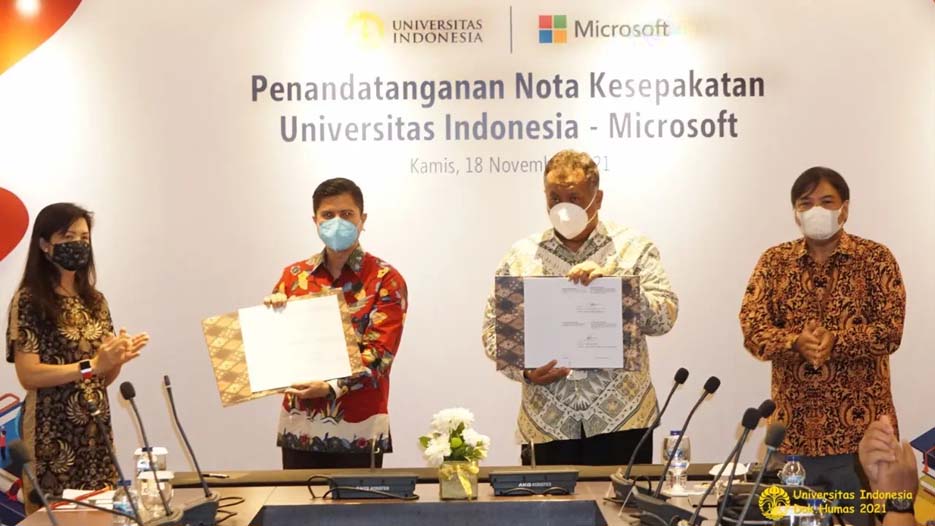 UI dan Microsoft Jalin Kemitraan untuk Mencetak Talenta Digital Indonesia