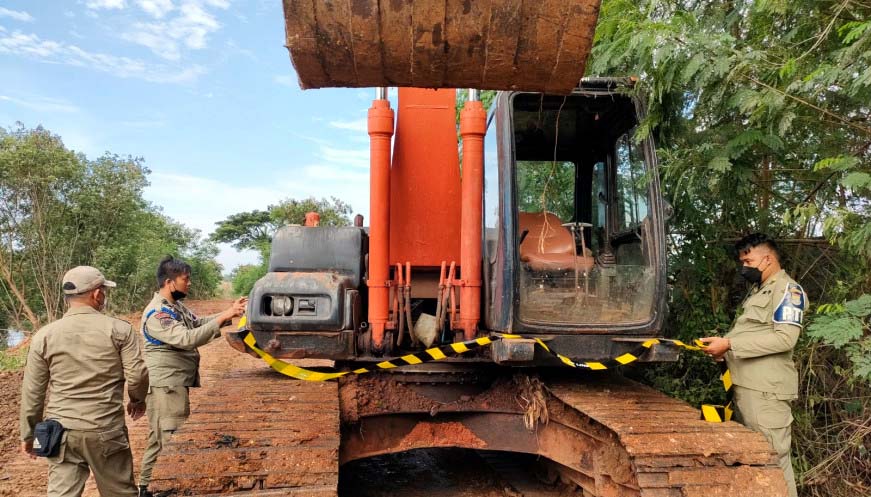 Tak Miliki Ijin, Pemkab Tangerang Hentikan Aktivitas Galian di Dua Desa