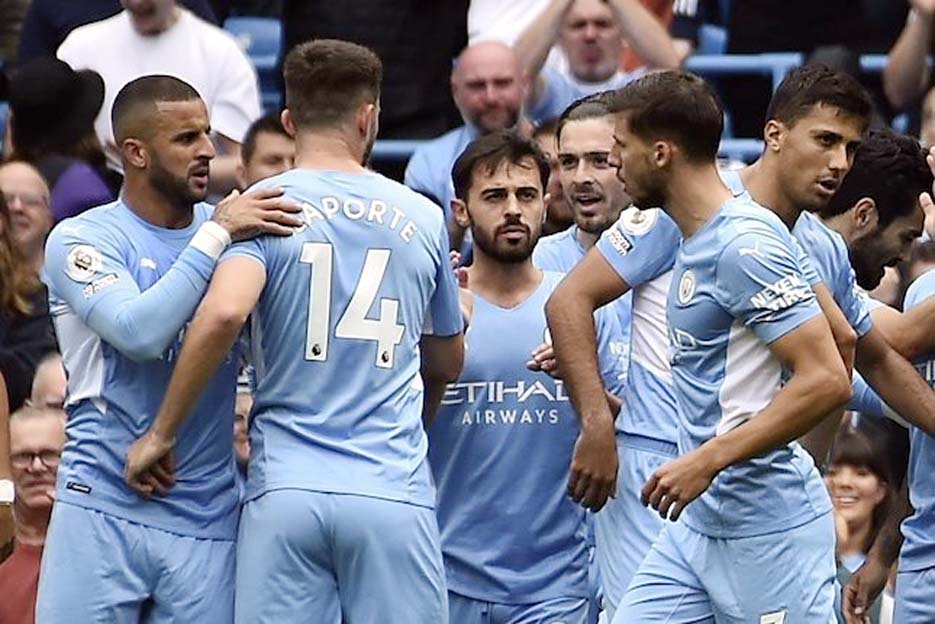 Hasil Pertandingan Manchester City vs Leicester: Citizens Menang 6-3