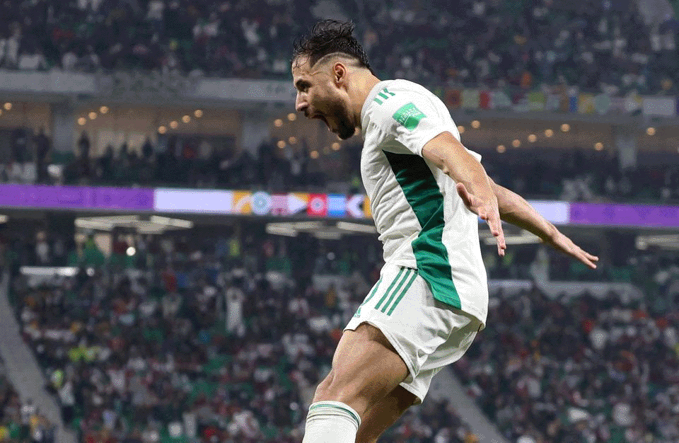 Aljazair vs Qatar 2-1: Belaili Cetak Gol Jelang Perpanjangan Waktu