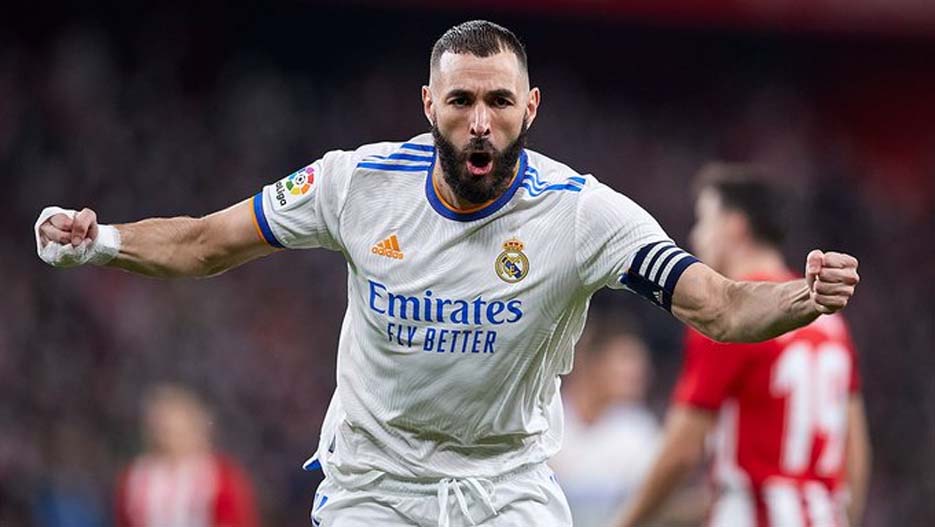 Dua Gol Benzema Membawa Real Madrid Menang 2-1 Atas Athletic