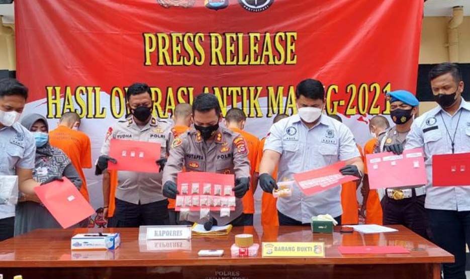Polres Serang Kota Ungkap 107 Kasus Penangkapan Narkoba Selama 2021