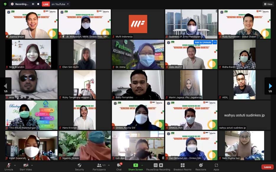 Mufit Indonesia Bersama Dinkes Pemprov DKI Jakarta Gelar Program Gerak 10.000 Langkah