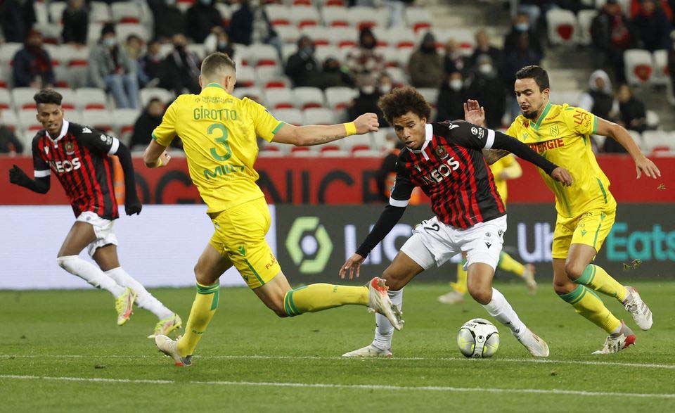 Nice Mengamankan Kemenangan 2-1 Melawan Nantes