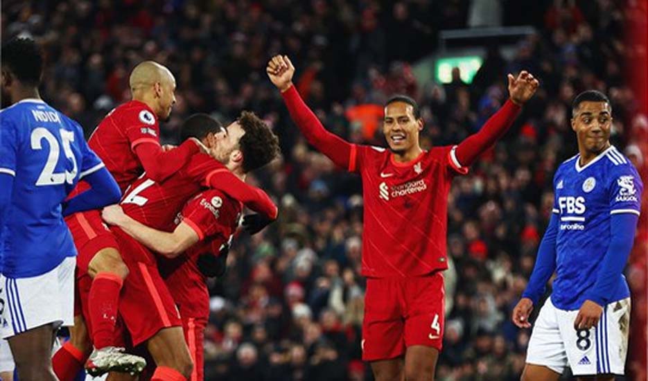 Hasil Pertandingan Liverpool vs Leicester City: The Reds Menang 2-0