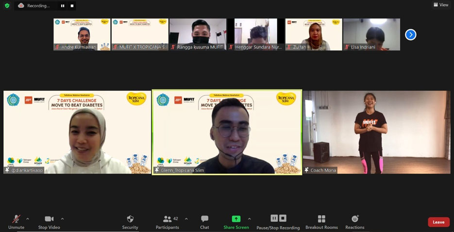 MUFIT Indonesia Sukses Gelar Program Gerak 'Move to Beat Diabetes'