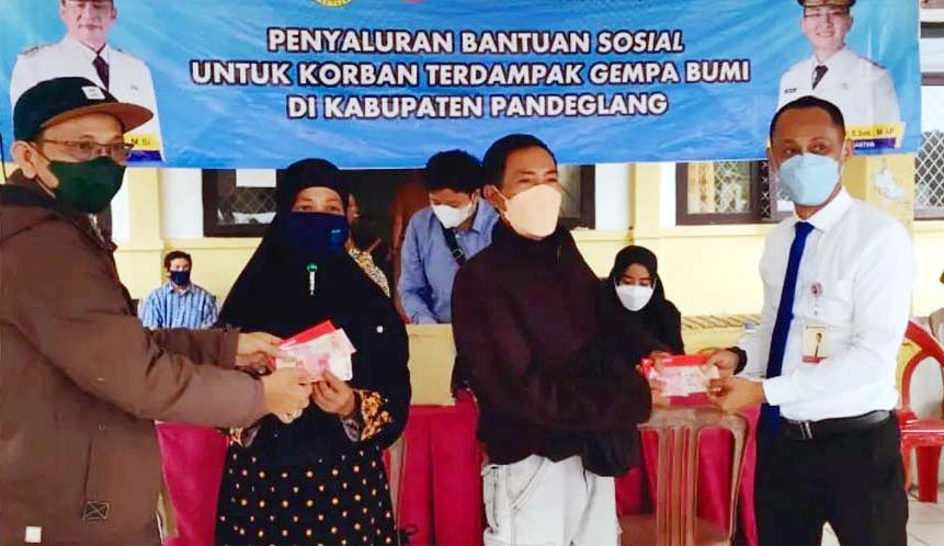 Sebanyak 472 KK Terdampak Gempa di Pandeglang Mendapat Bantuan