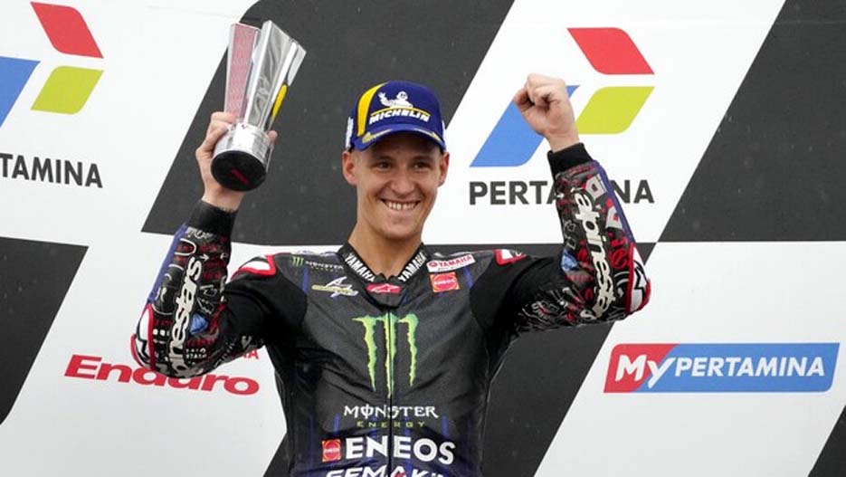 MotoGP Mandalika 2022, Fabio Quartararo Naik Podium di Posisi Kedua