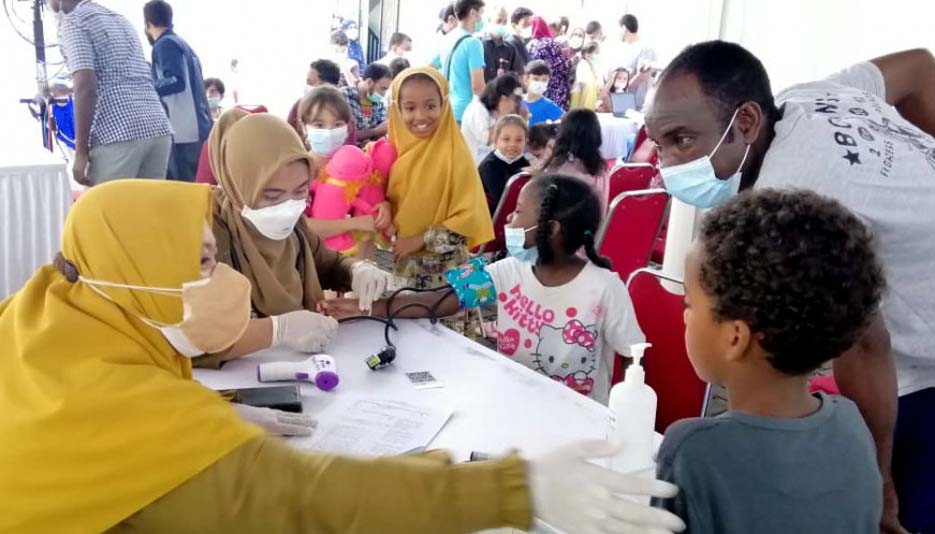 100 Anak Pengungsi Rohingya di Gading Serpong Mendapat Vaksinasi