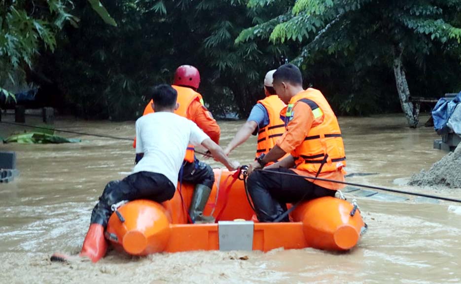 BPBD Kabupaten Serang Lakukan Penanganan di Lokasi Terdampak Banjir