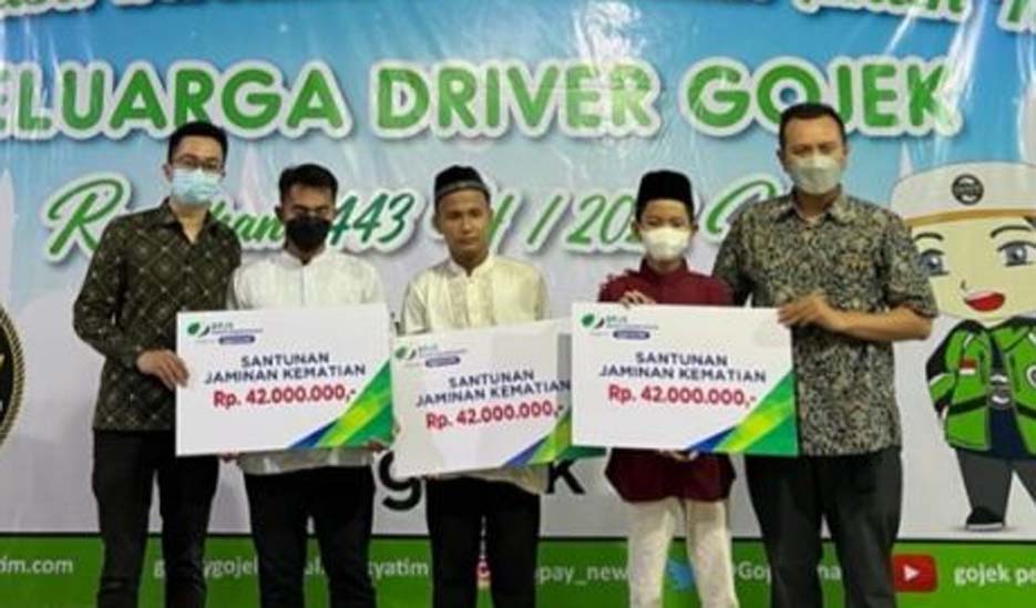 BPJAMSOSTEK Cikokol Berikan Santunan Kepada Ahli Waris Mitra Gojek