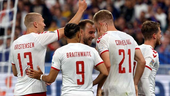 Nations League, Perancis 1-2 Denmark: Andreas Cornelius Mencetak Dua Gol