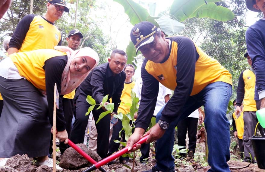 Peringati HLH, Pemkab Serang Tanam Ribuan Pohon di Desa Sasahan