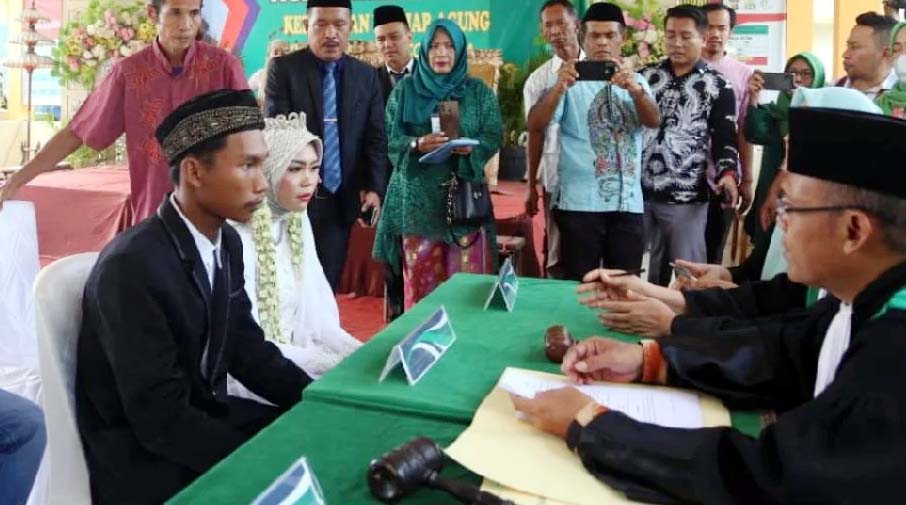 22 Pasangan Ikuti Isbat Nikah Massal di Kantor Kelurahan Banjar Agung