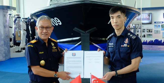 Bea Cukai dan Singapore Police Coast Guard Buat SOP Patroli Perbatasan