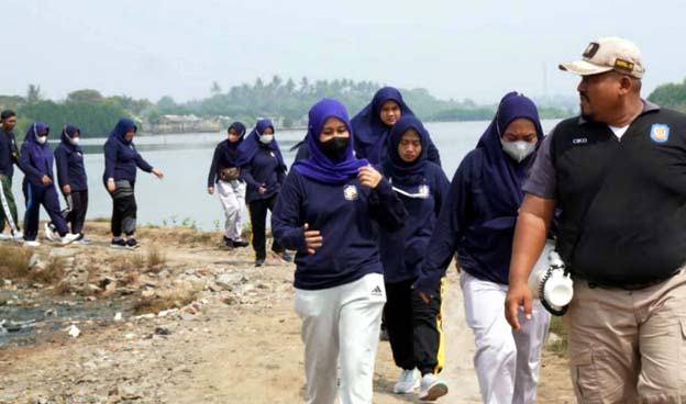 30 Prajawati Kabupaten Tangerang Lakukan Latihan Longmarch 4,5 Km