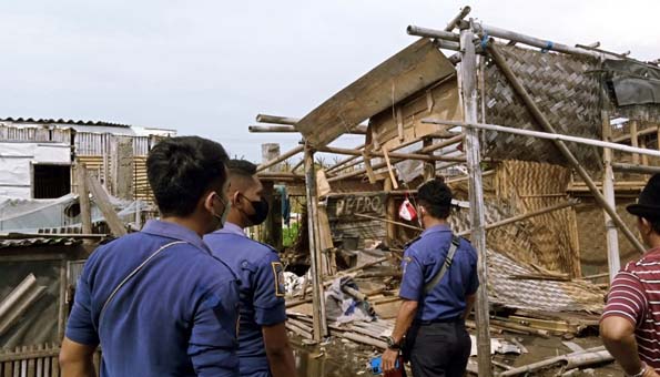 4 Rumah Rusak Terdampak Angin Puting Beliung di Desa Tanjung Pasir